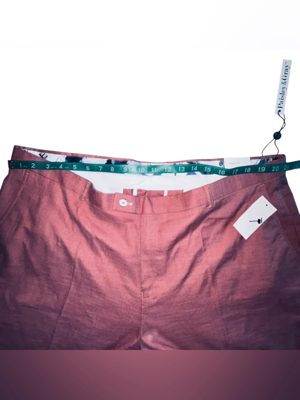 Paisley & Gray Men's Dress Pants in Dusty Rose